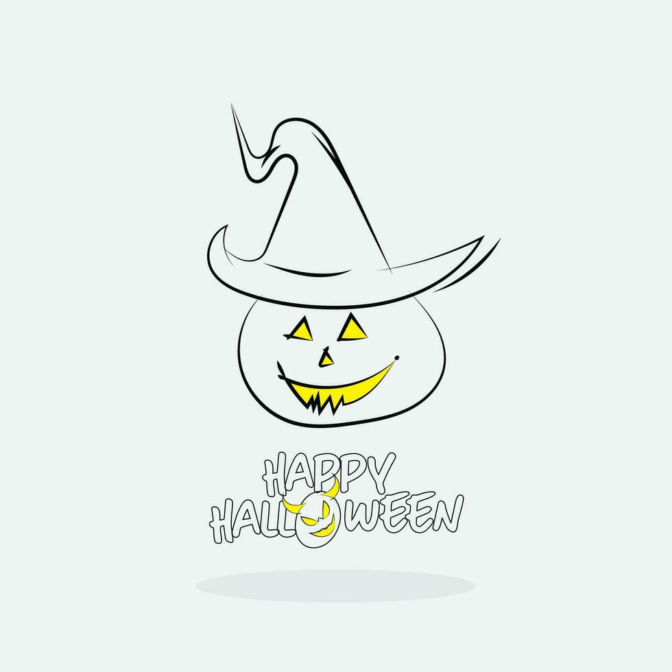 Halloween ornament isolated on white background, vector illustration. Design element.