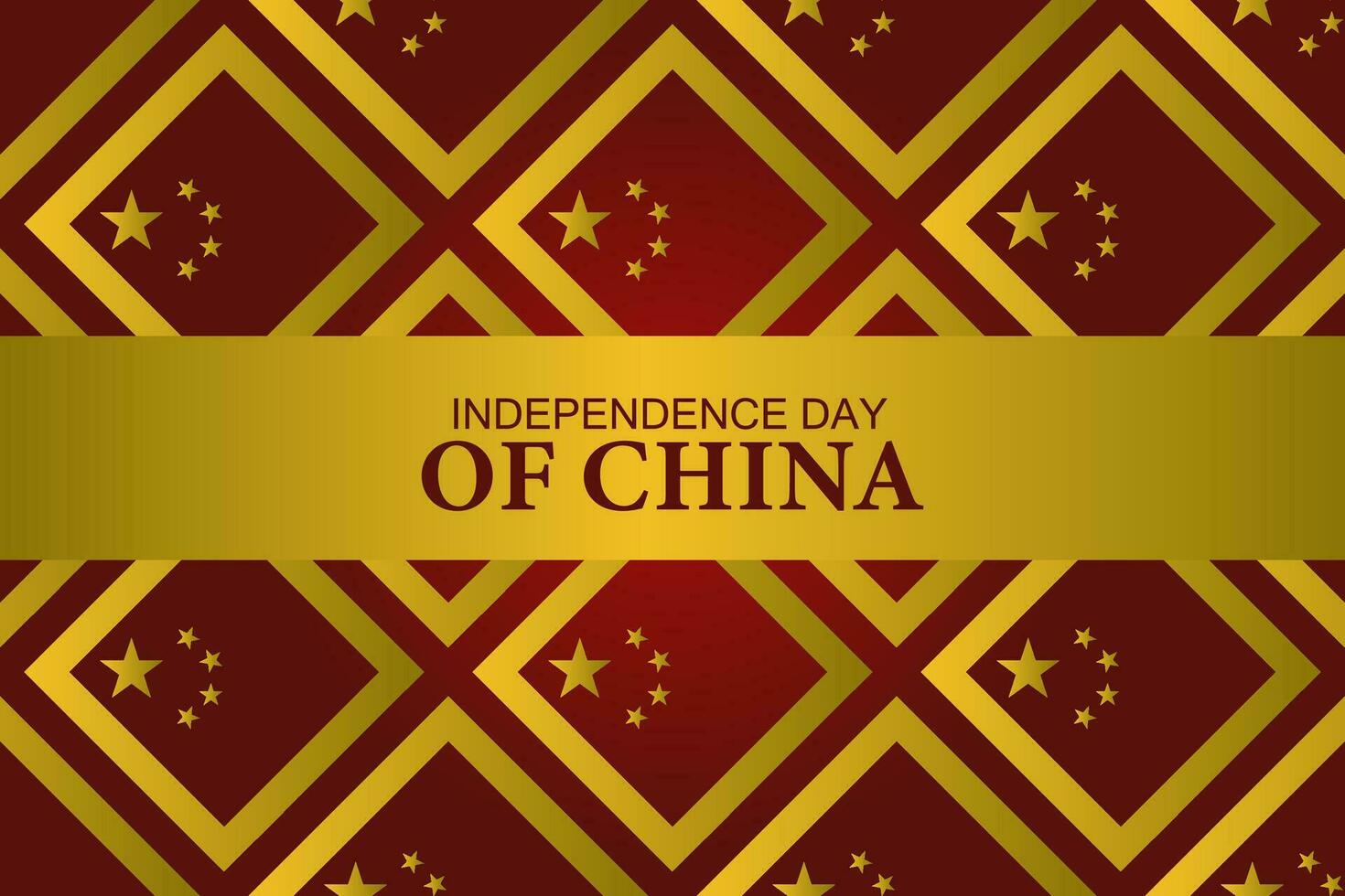 seamless pattern happy national day of China with geometric shape background vector