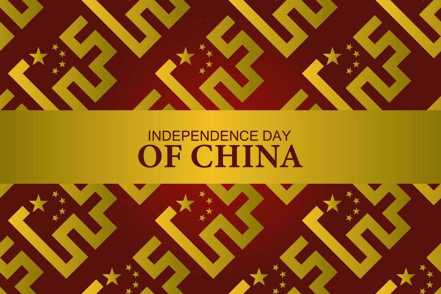 seamless pattern happy national day of China with geometric shape background vector