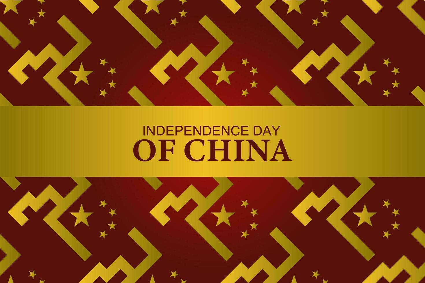 seamless pattern happy national day of China with geometric shape background vector