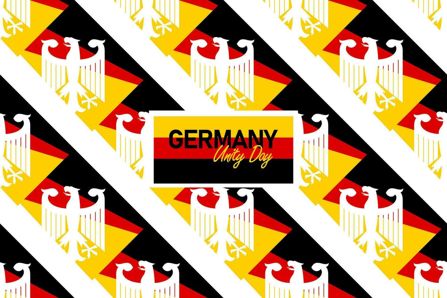 German independence day german unity day german republic day tag der deutschen einheit. deutschland language banner design German independence day germany unity days vector