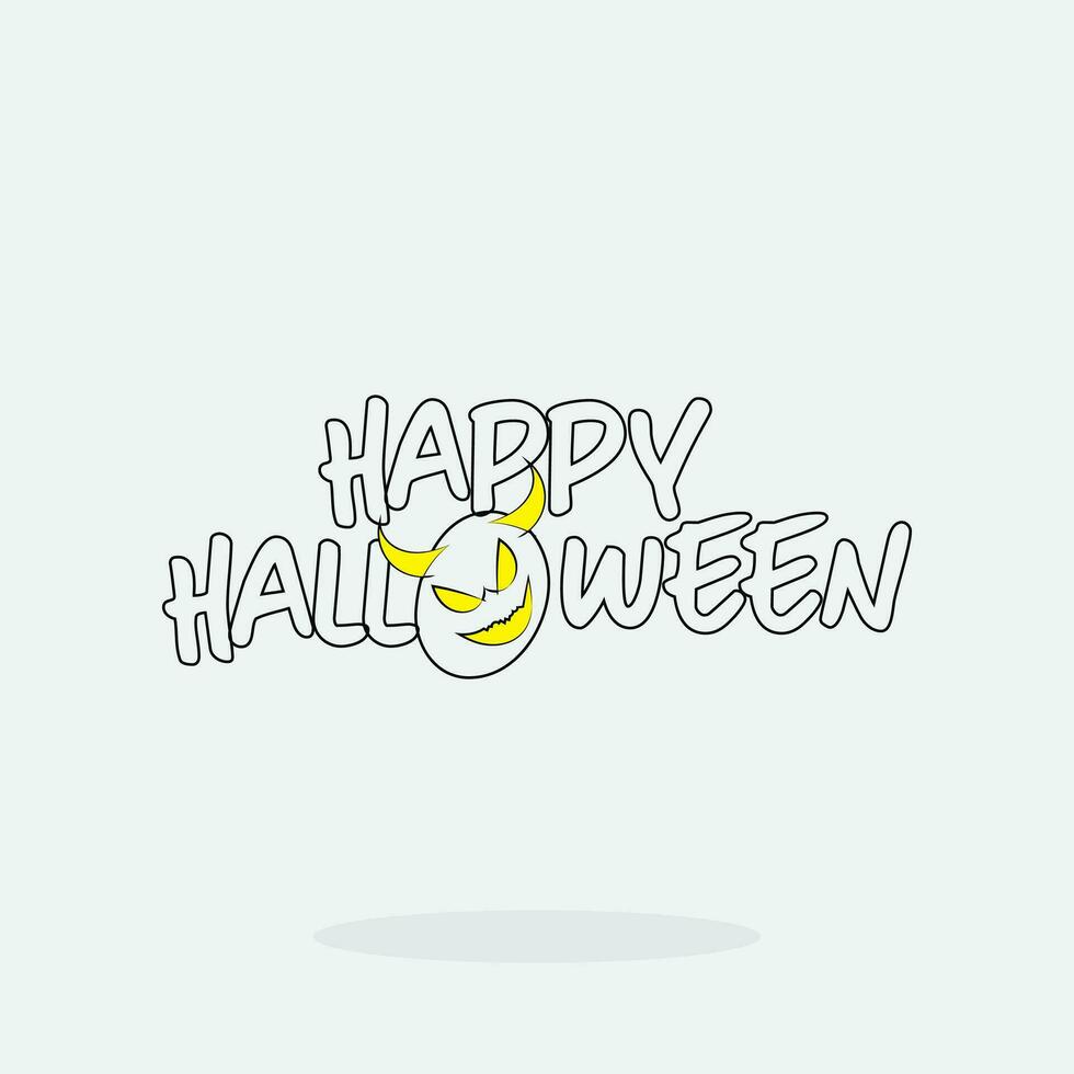 Halloween ornament isolated on white background, vector illustration. Design element.