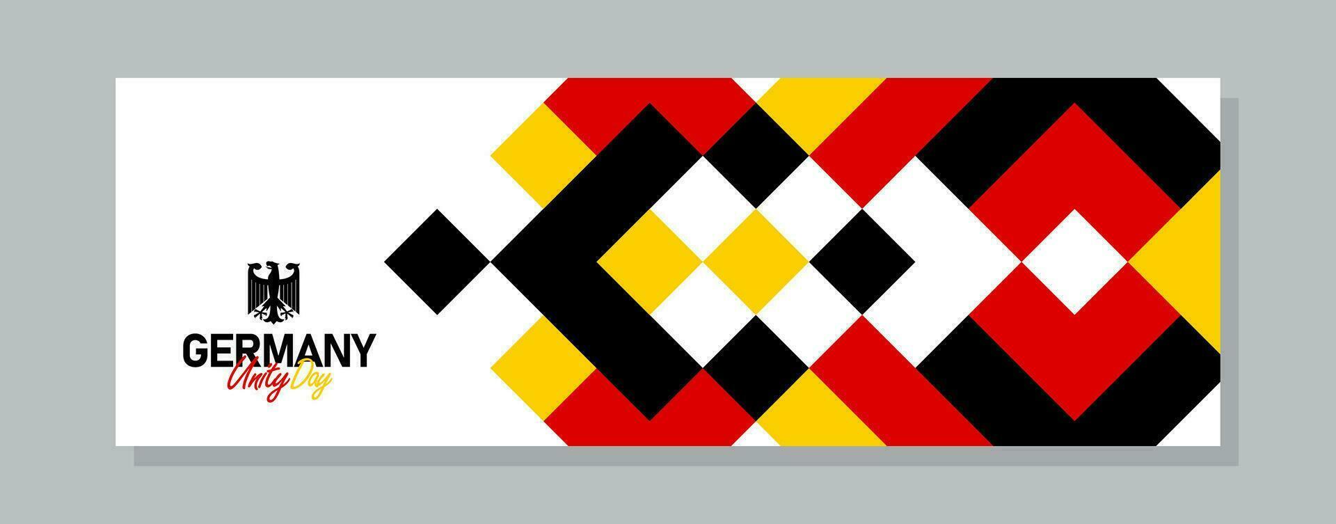 Alemania contento Alemania independencia día horizontal bandera diseño vector ilustración