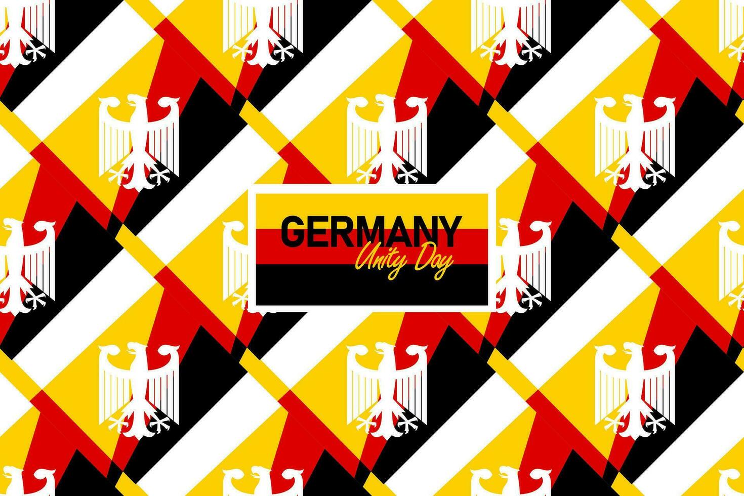 German independence day german unity day german republic day tag der deutschen einheit. deutschland language banner design German independence day germany unity days vector