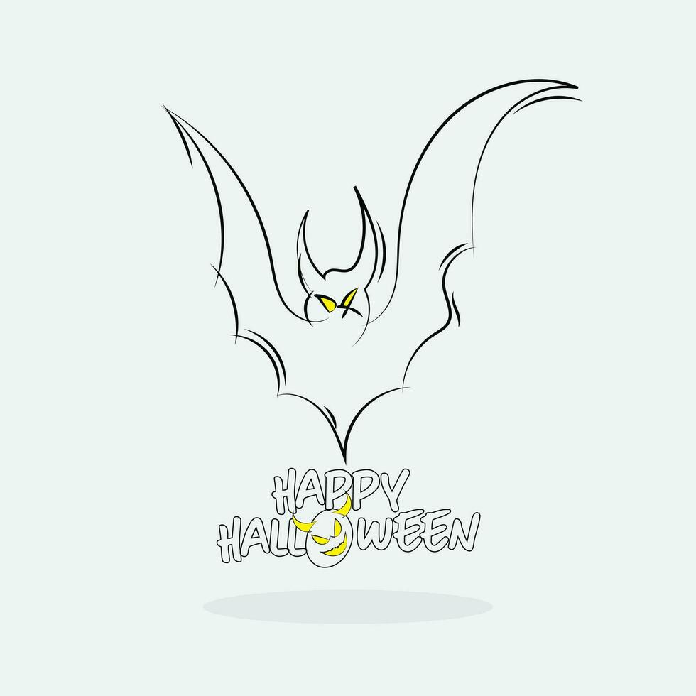 Halloween ornament isolated on white background, vector illustration. Design element.