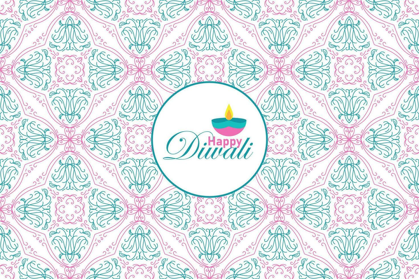 indio festival contento diwali sin costura patrón, fiesta fondo, diwali celebracion saludo tarjeta, vector ilustración diseño.