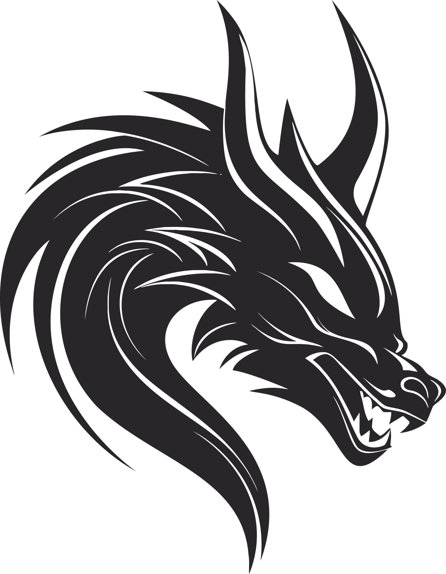 chinese-dragon-head-illustration-29127473-png