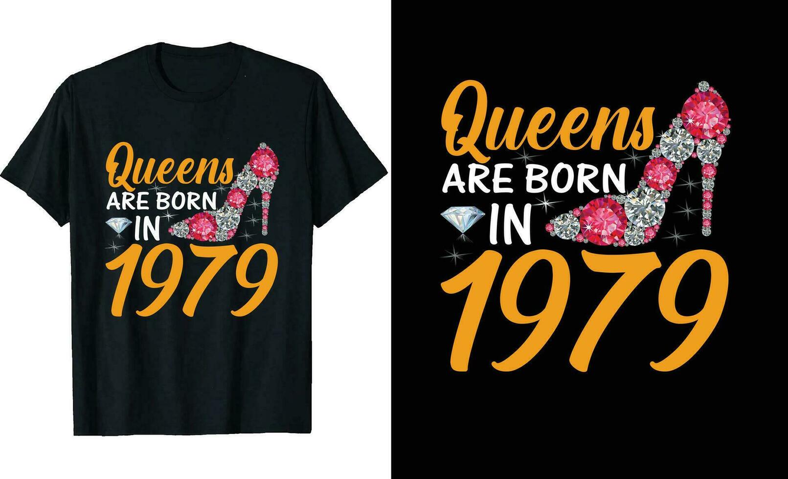 Queens are born in or Birthday t shirt design or typography tshirt design or birthday quotes or poster design or birthday vector or Dimond t shirt design