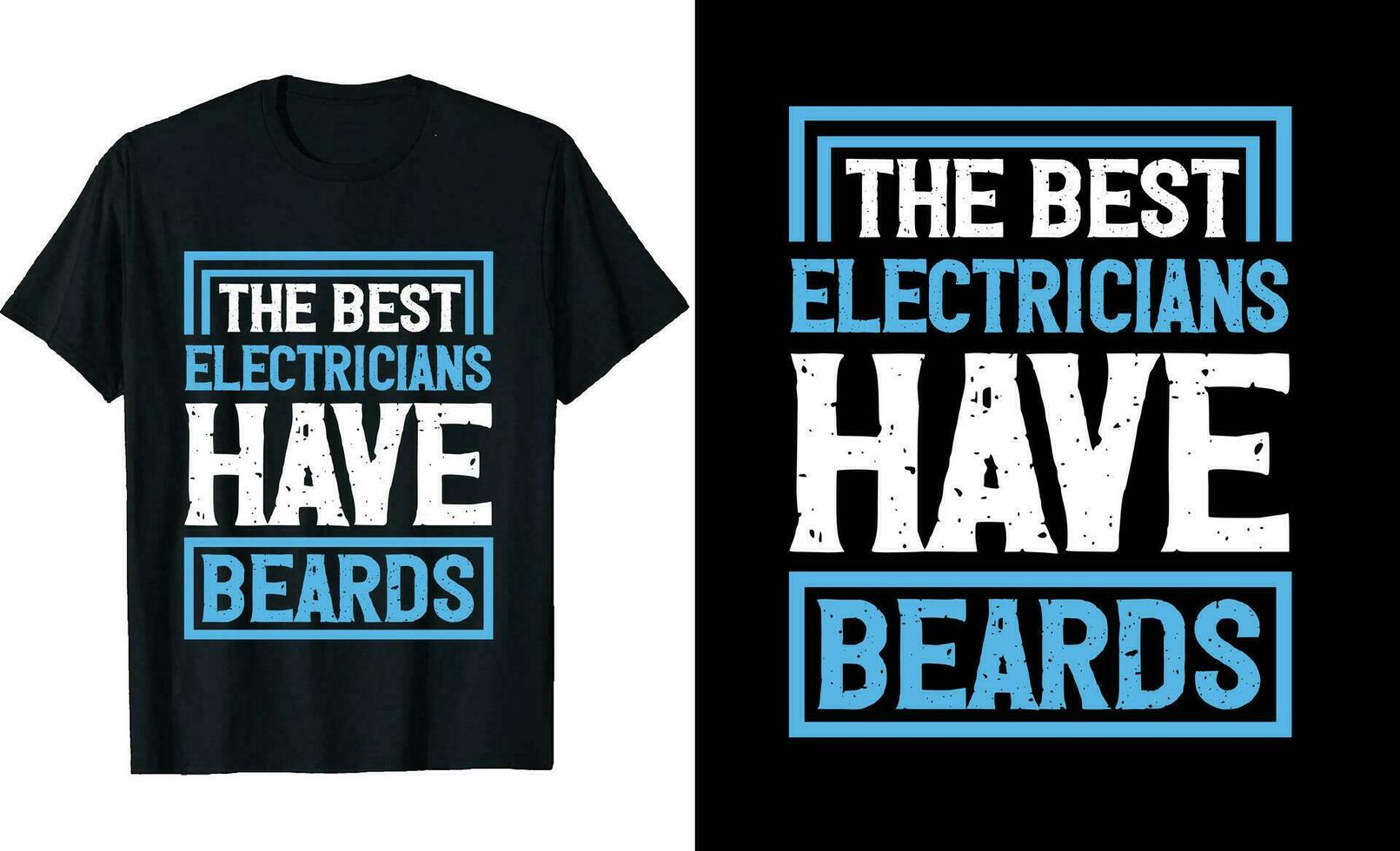mejor electricistas tener barbas gracioso electricistas largo manga camiseta o electricistas t camisa diseño o barbas camiseta diseño vector