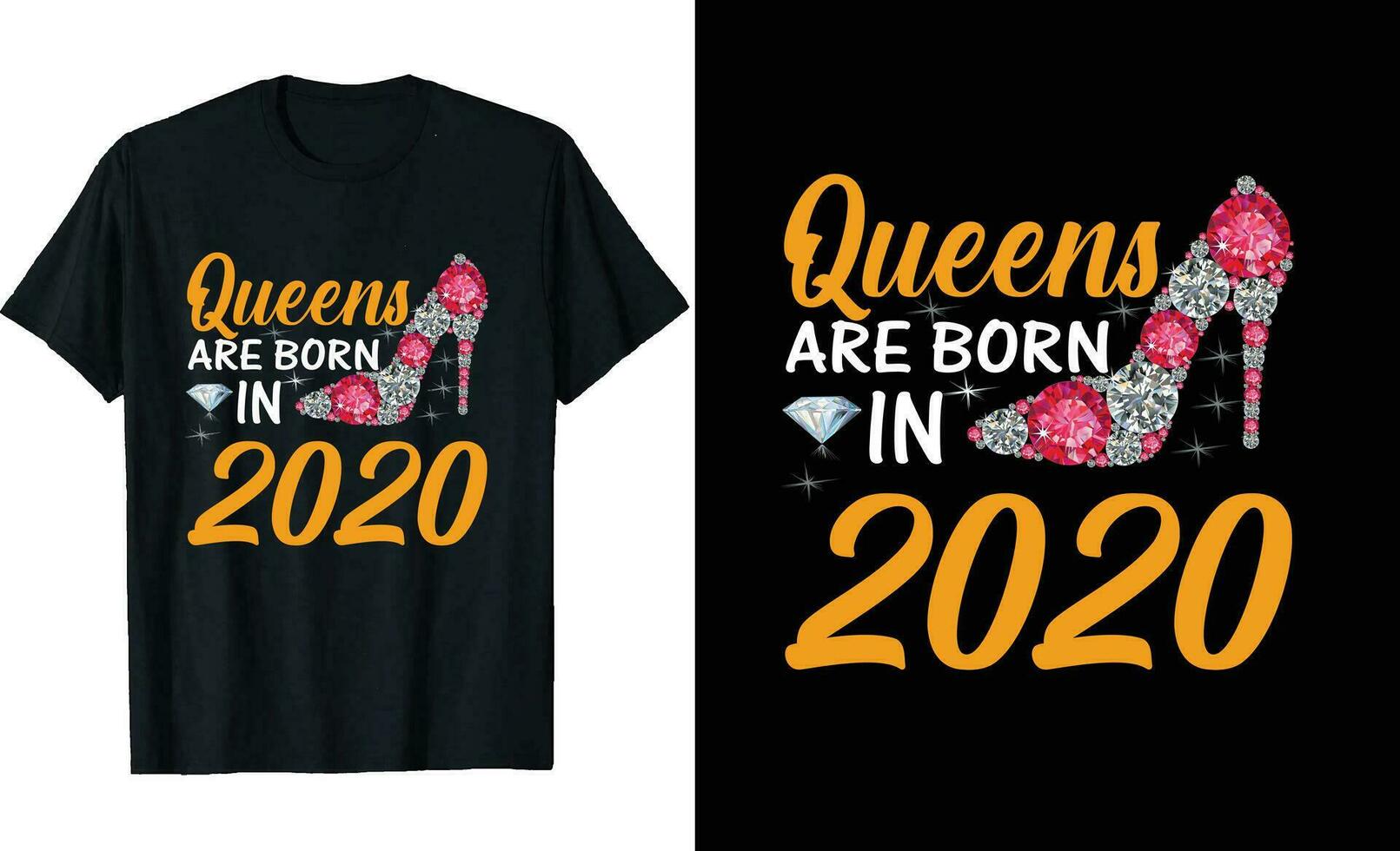 Queens are born in or Birthday t shirt design or typography tshirt design or birthday quotes or poster design or birthday vector or Dimond t shirt design