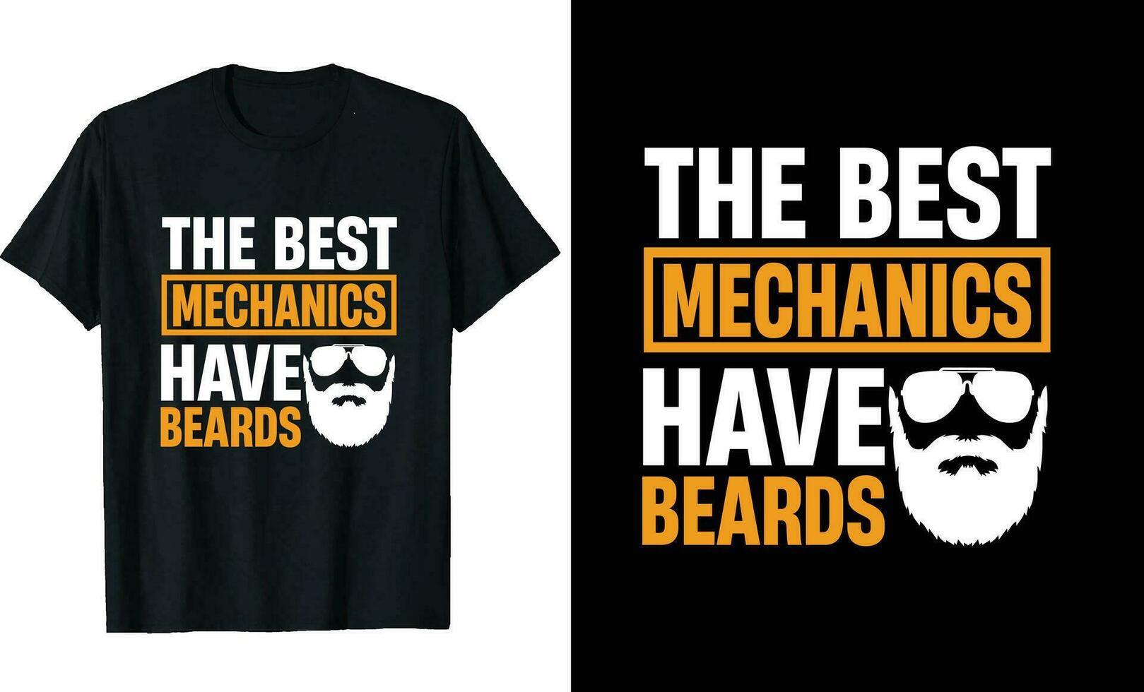 Best Mechanics Have Beards Funny Mechanics Long Sleeve T-Shirt or Mechanics t shirt design or Beards t-shirt design vector