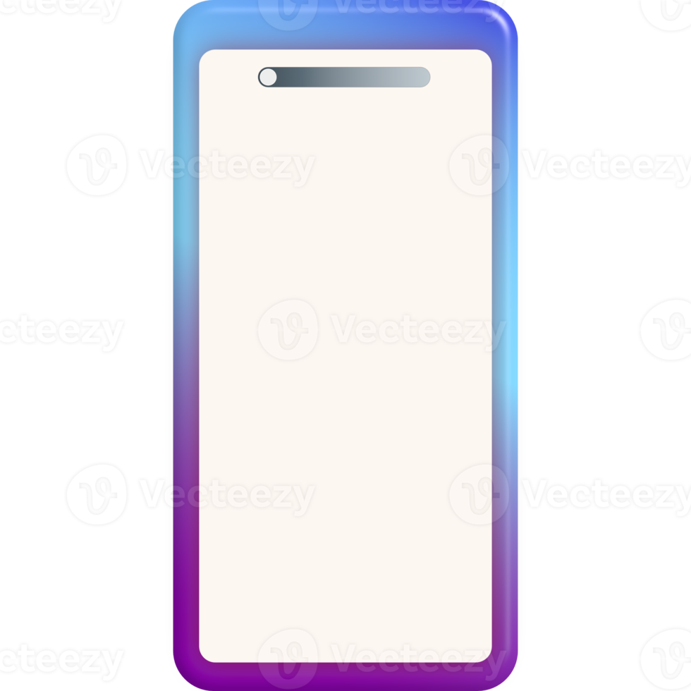 mobile phone screen colorful frame png