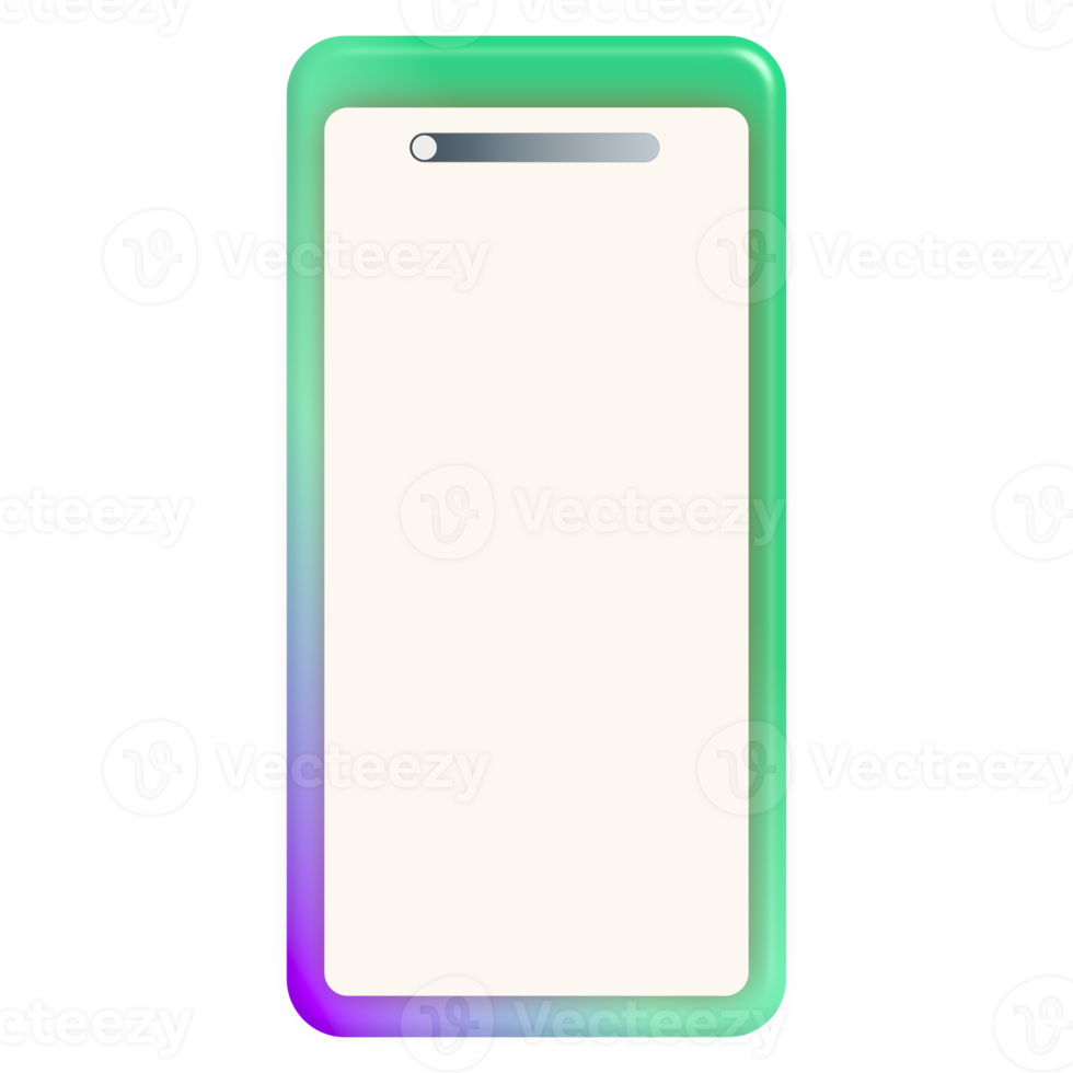 mobile phone screen colorful frame png