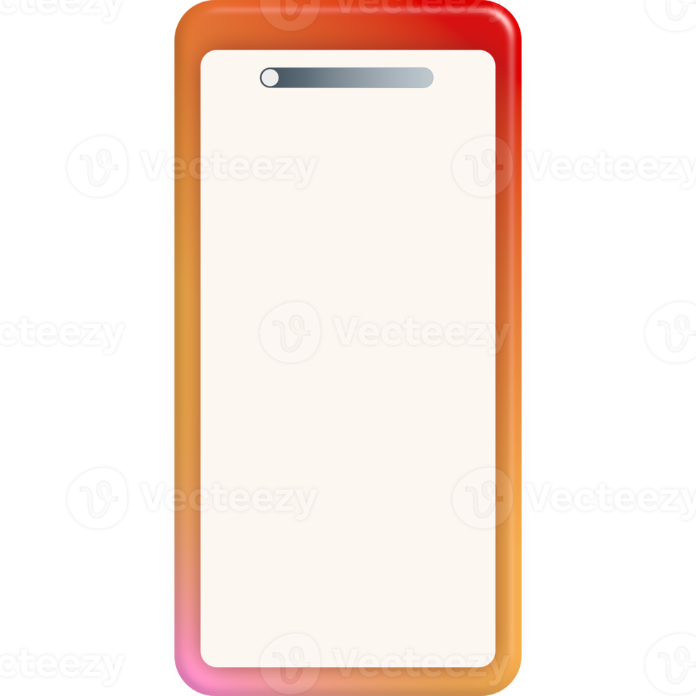 mobile phone screen colorful frame png