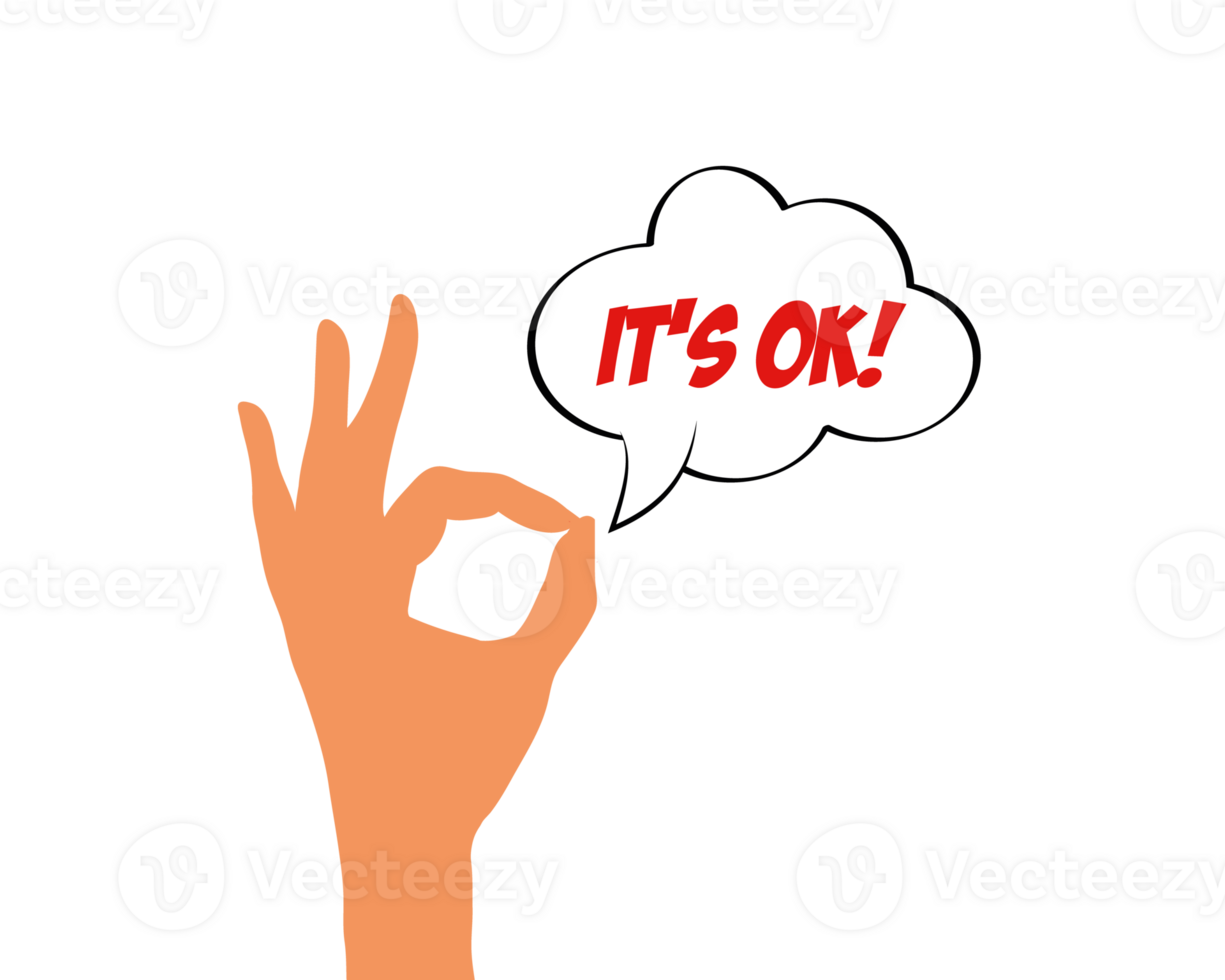 Handmade OK sign. png