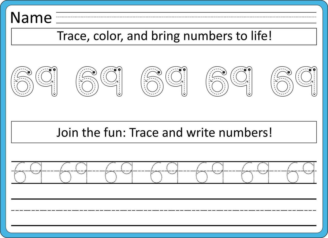 rastreo hojas de trabajo para niños escritura práctica vector