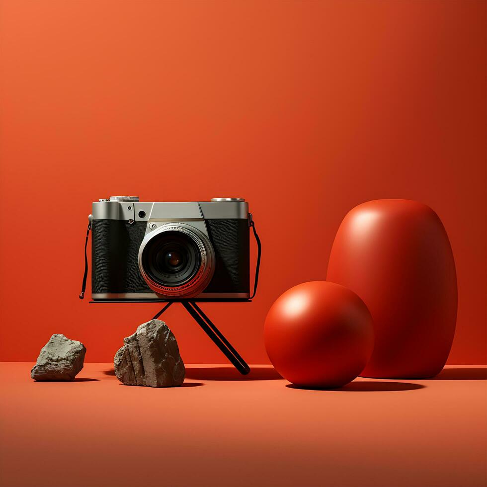 World Camera Photography minimal Cool concept photoshoot summer blank mockup photo