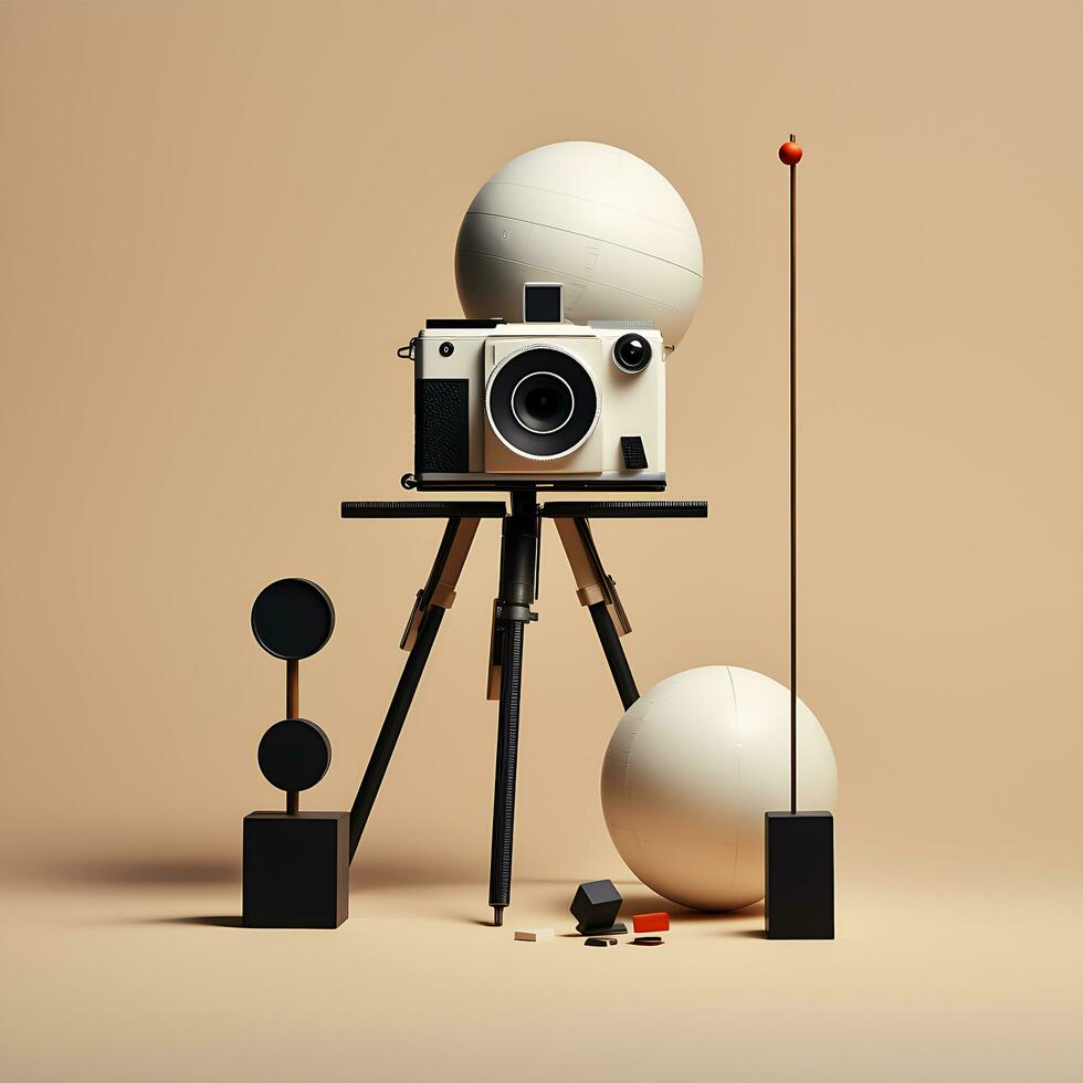 World Camera Photography minimal Cool concept photoshoot summer blank mockup photo