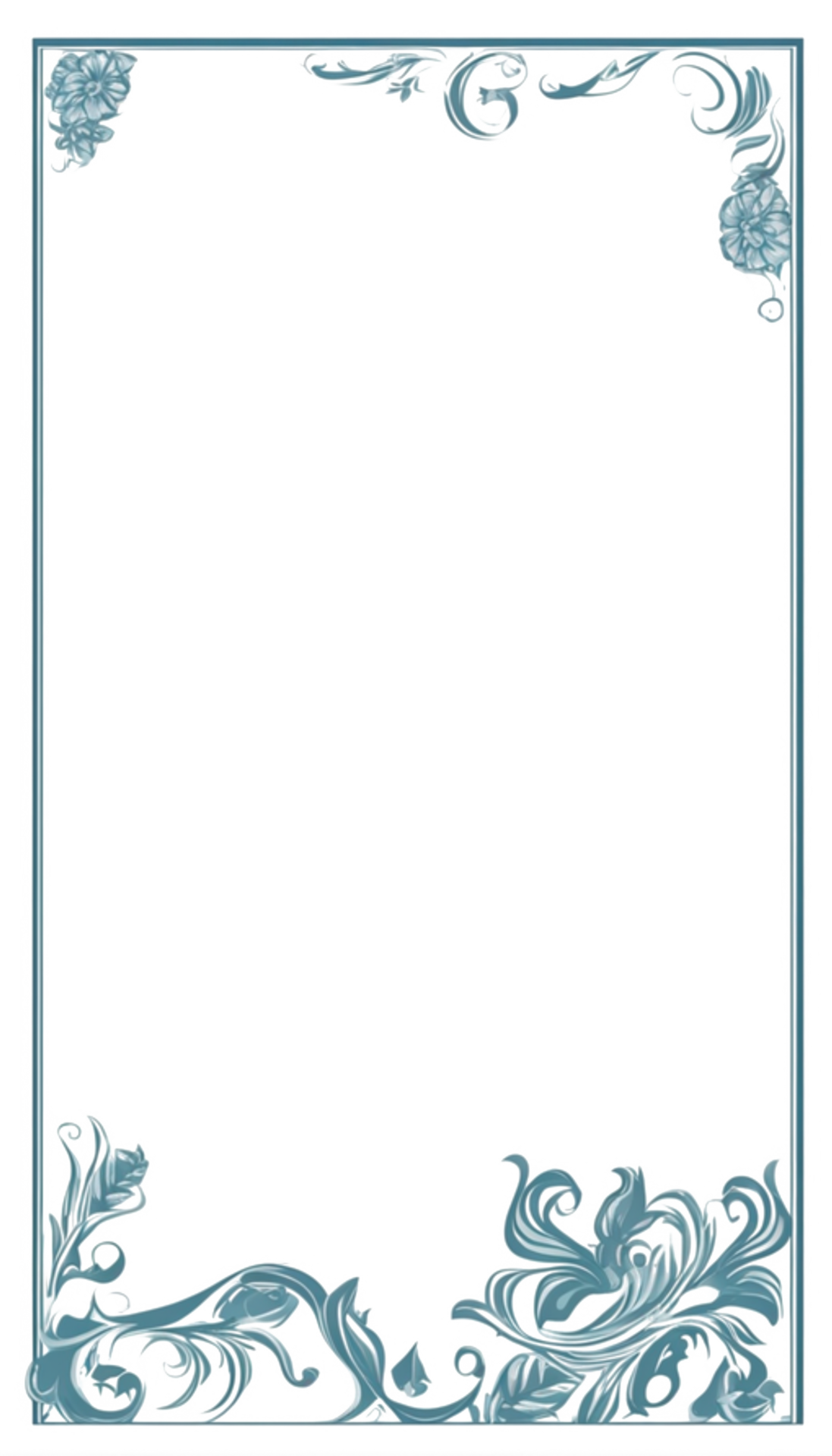 Floral Simple Frame Border PNG Transparent Background 29128626 PNG