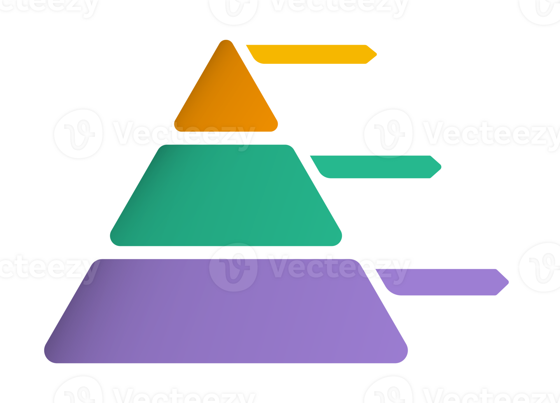 Infographic Design With Triangle Or Pyramid Diagram Divided Into 3 infographic-design-with-triangle-or-pyramid-diagram-divided-into-3