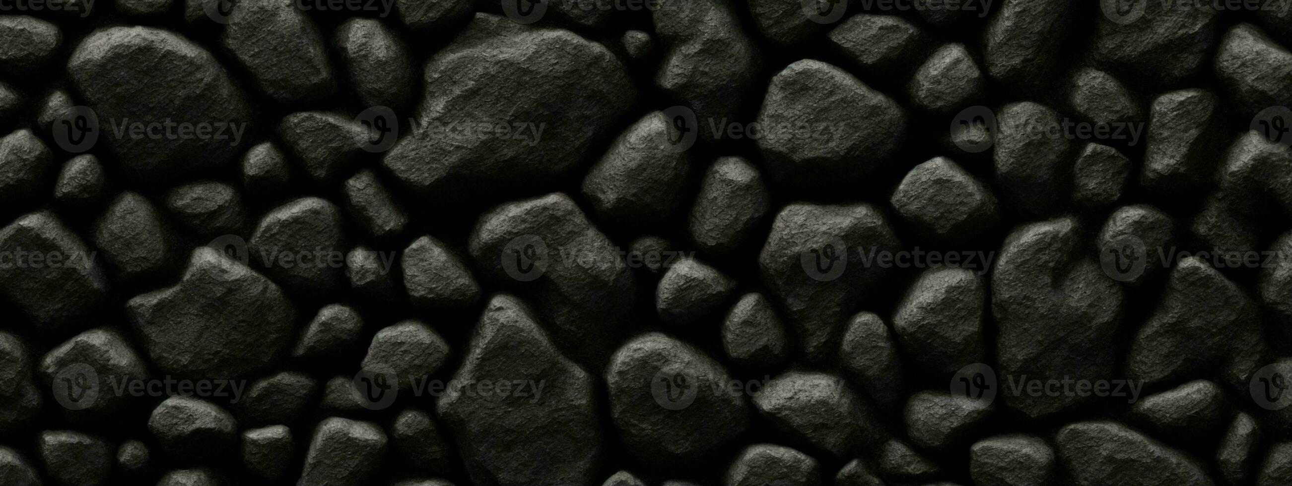 Black or dark gray rough grainy stone texture background. AI generated photo