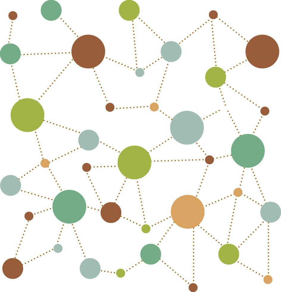 Social Network Connection Concept vector