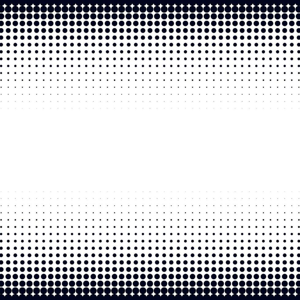 Black Halftone Dots On White Background vector