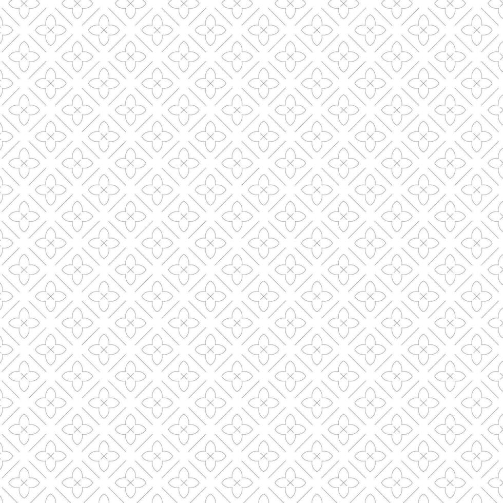 Black And White Minimal Geometric Flower Pattern vector