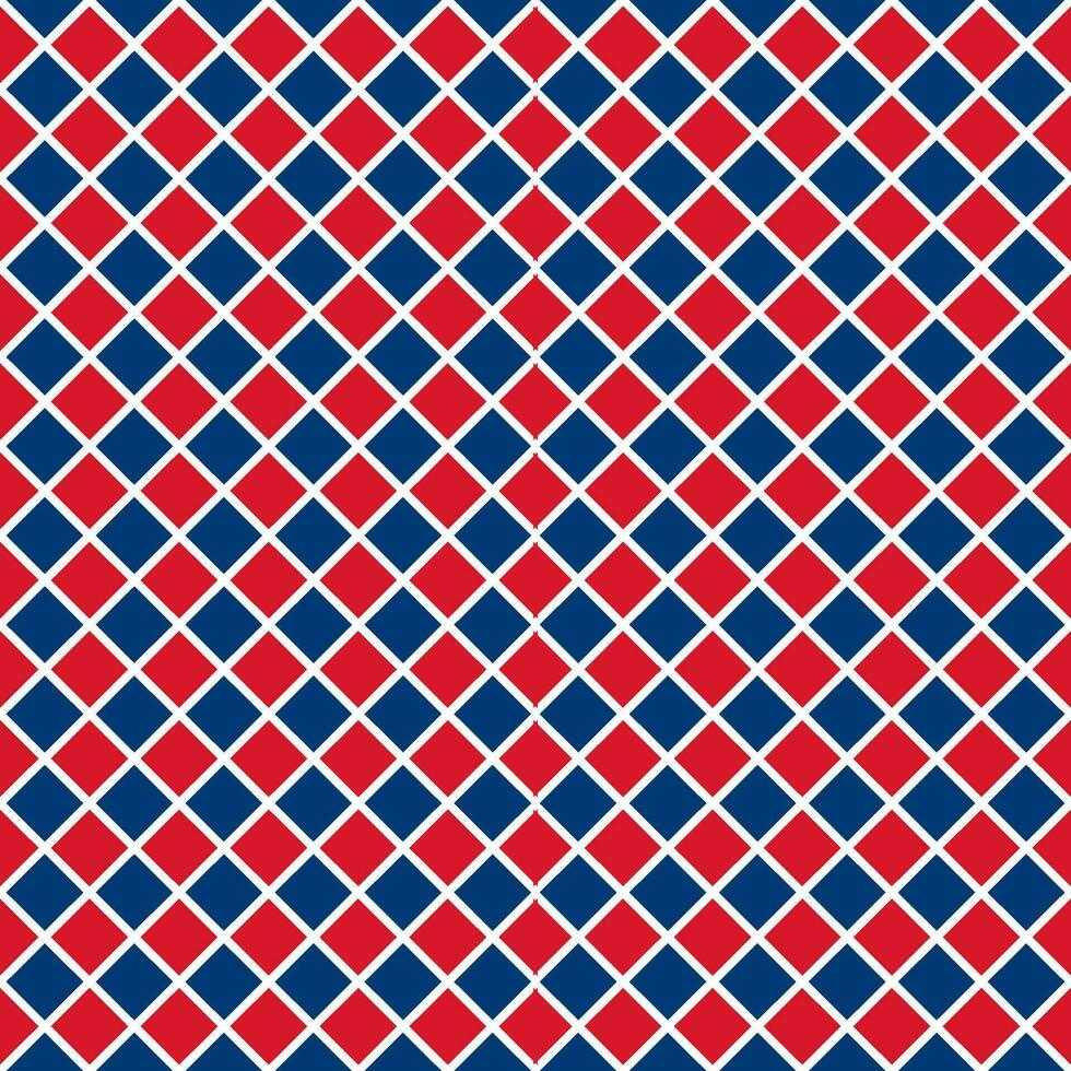Red Blue Diamond Pattern Argyle Style vector