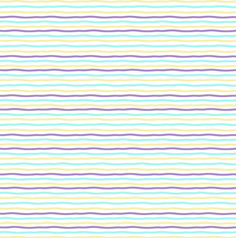 Hand Drawn Horizontal Doodle Lines Pattern vector