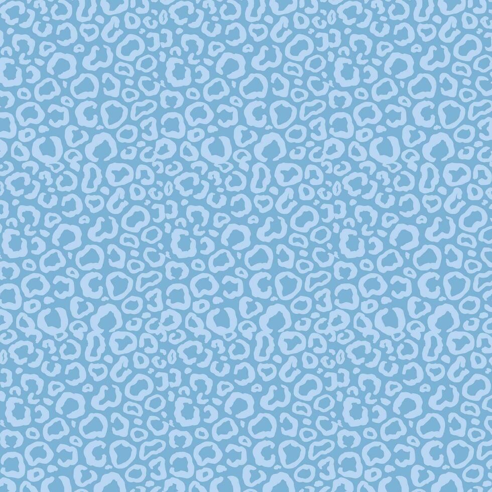 Light Blue Leopard Pattern vector