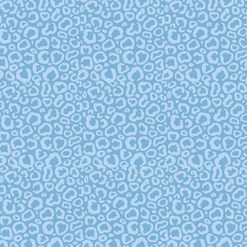 Light Blue Leopard Pattern vector