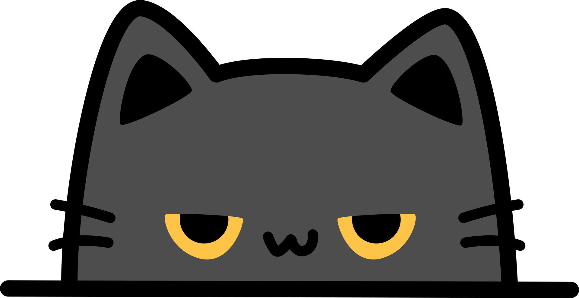 Cute Funny Black Cat Cartoon Doodle Flat Style 29128894 PNG cute-funny-black-cat-cartoon-doodle-flat-style-29128894-png
