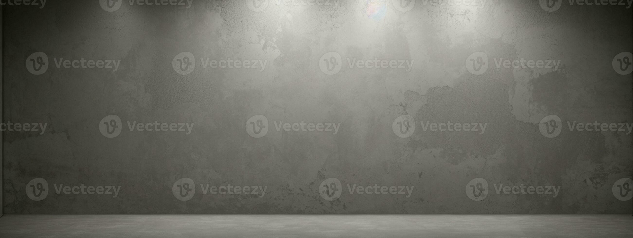 Empty dark abstract cement wall and studio room with smoke float up interior texture for display products wall background.. AI generated photo