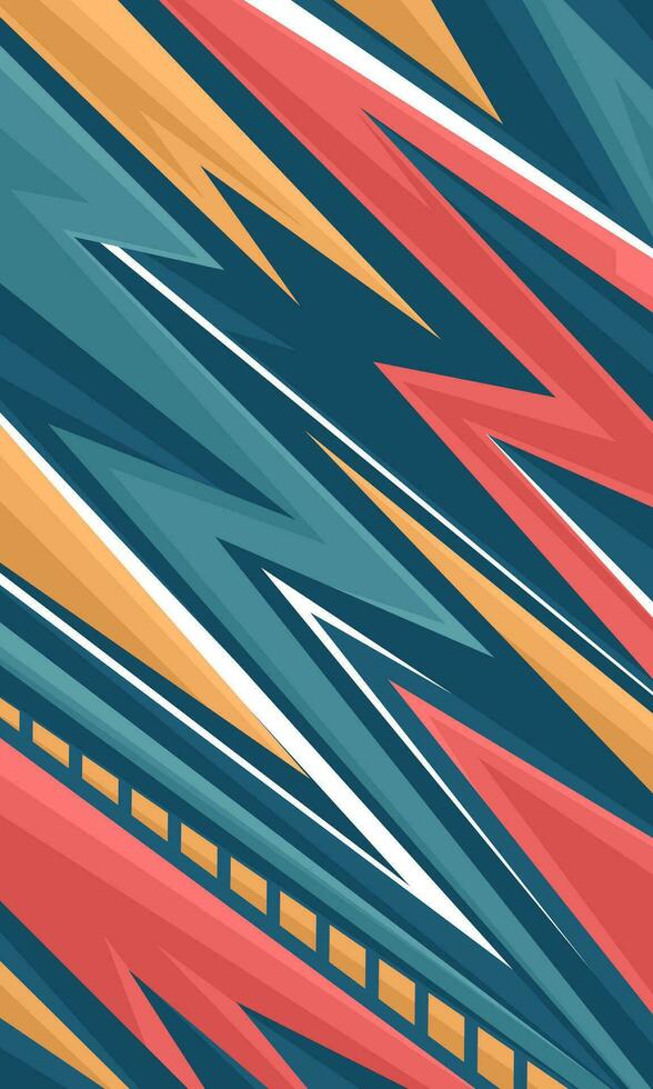 colourful racing stripes background suitable for car decal vector