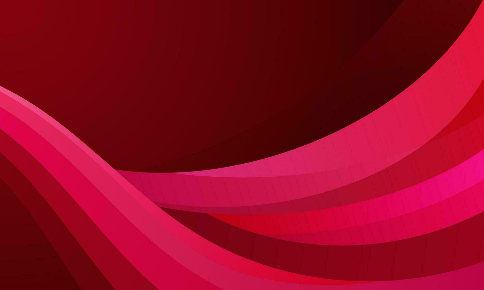 red gradient wavy abstract geometric background vector