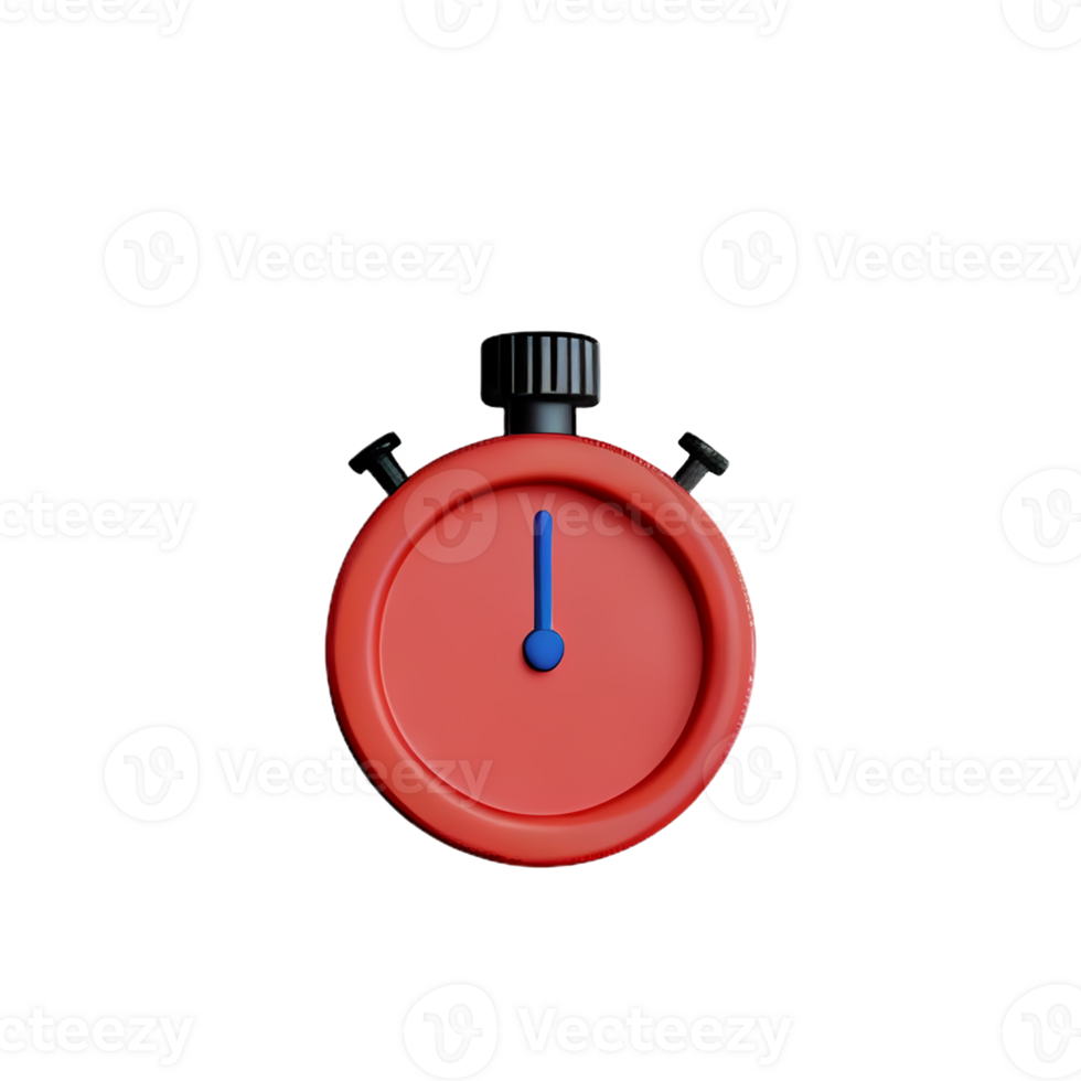 timer 3d rendering icon illustration png