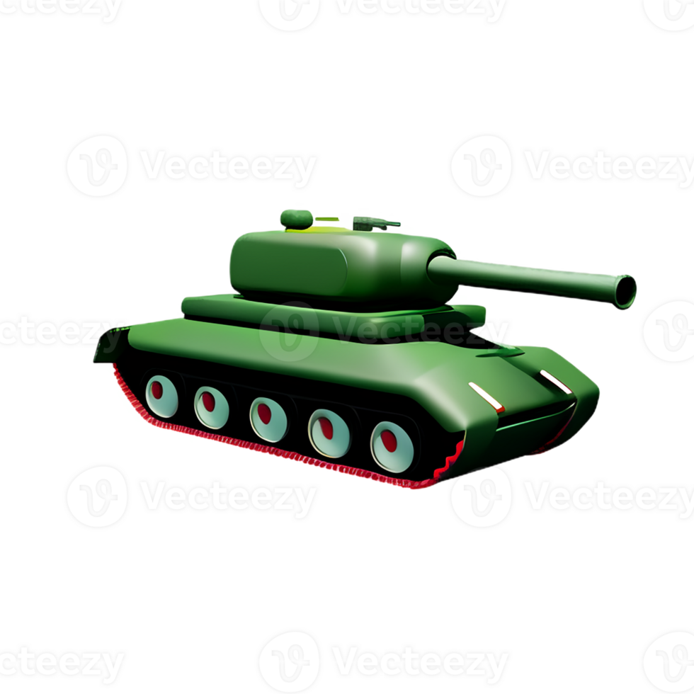 tank 3d rendering icon illustration png