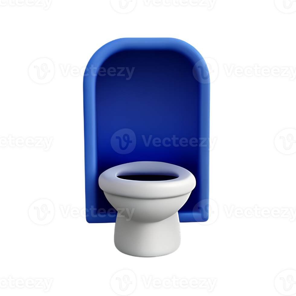 toilet seat 3d rendering icon illustration png