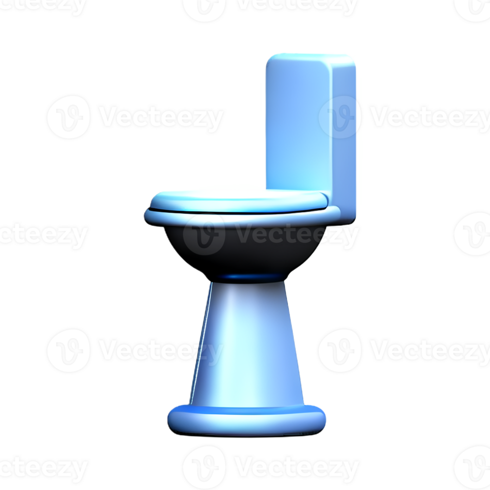 toilet seat 3d rendering icon illustration png