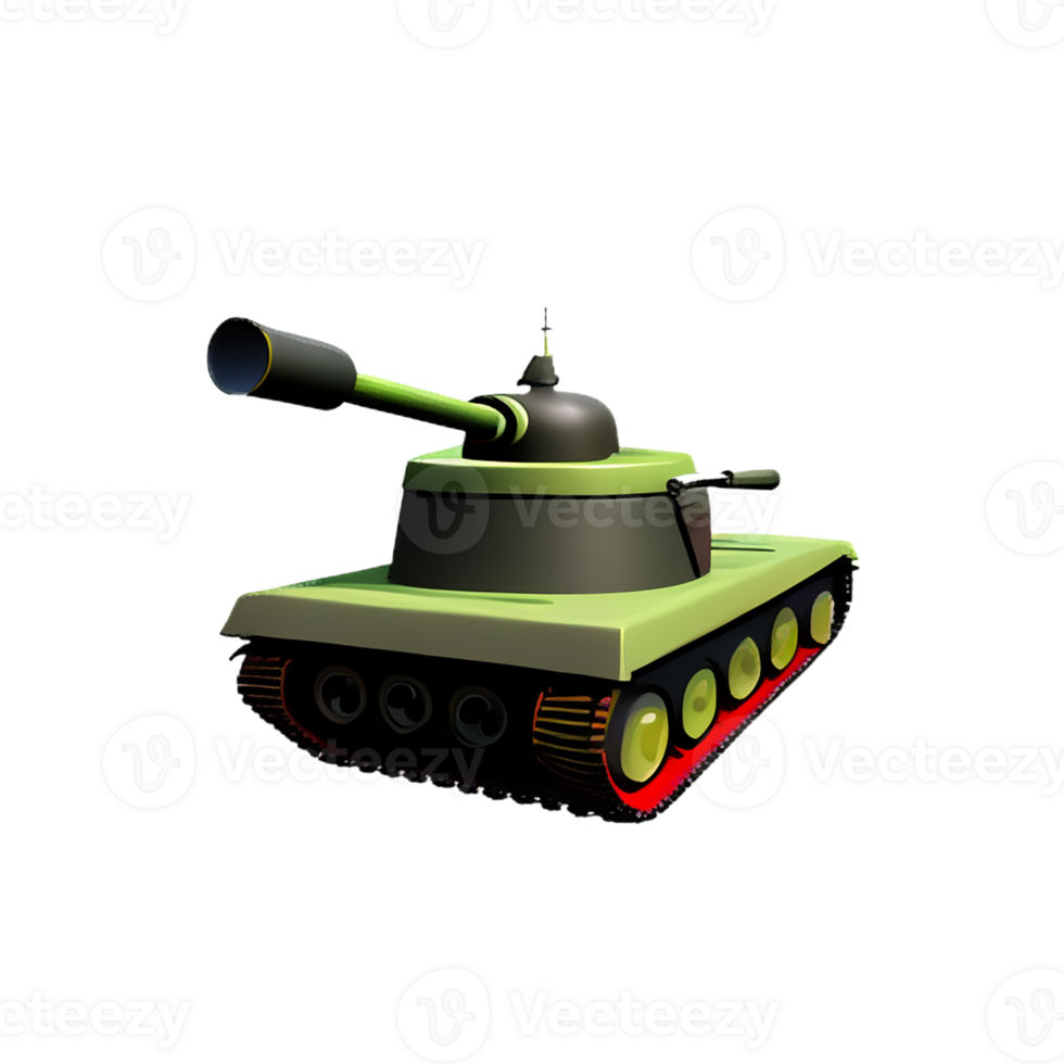tank 3d rendering icon illustration png