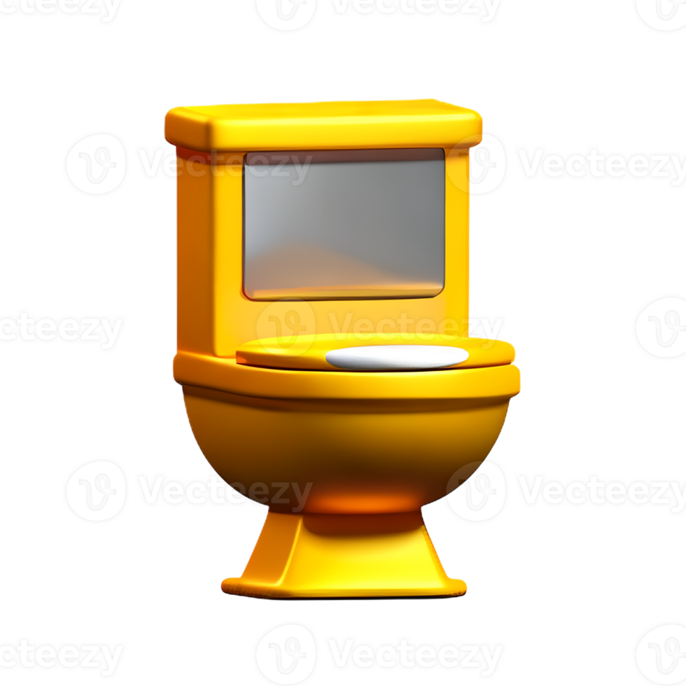 toilet seat 3d rendering icon illustration png