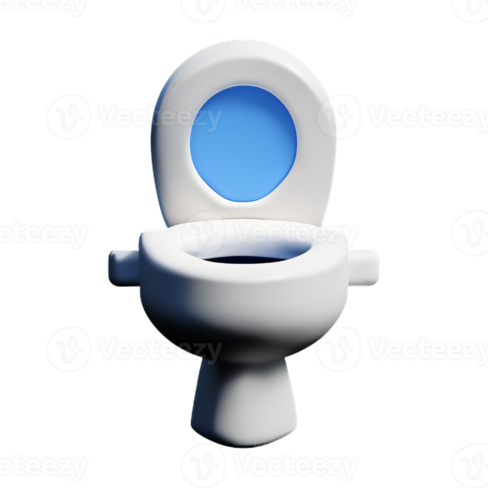 toilet seat 3d rendering icon illustration png