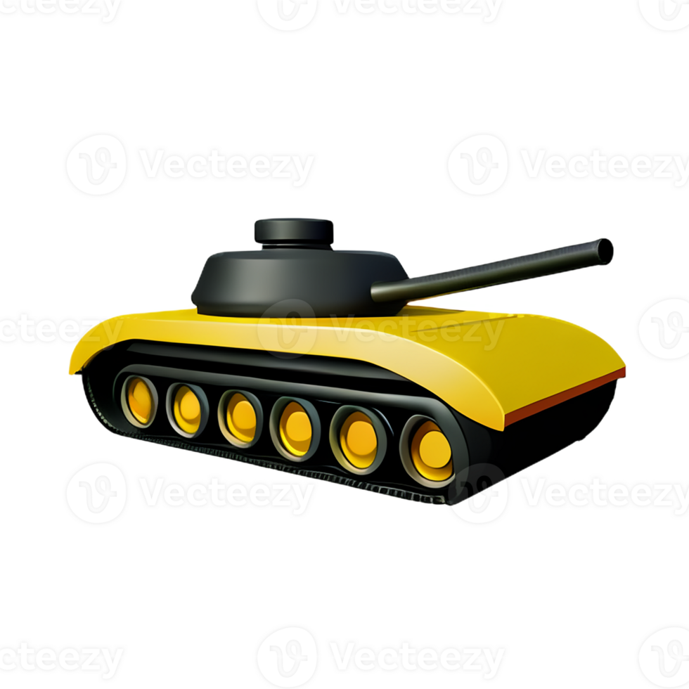 tank 3d rendering icon illustration png