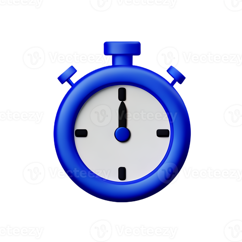 timer 3d rendering icon illustration png