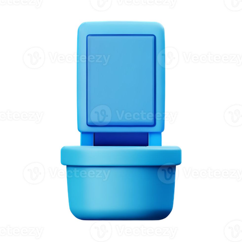 toilet seat 3d rendering icon illustration png