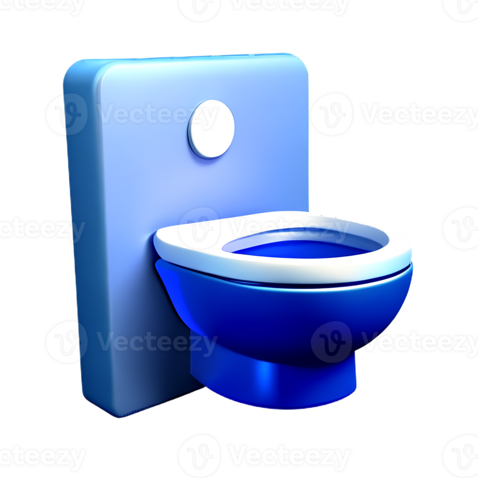 toilette siège 3d le rendu icône illustration png