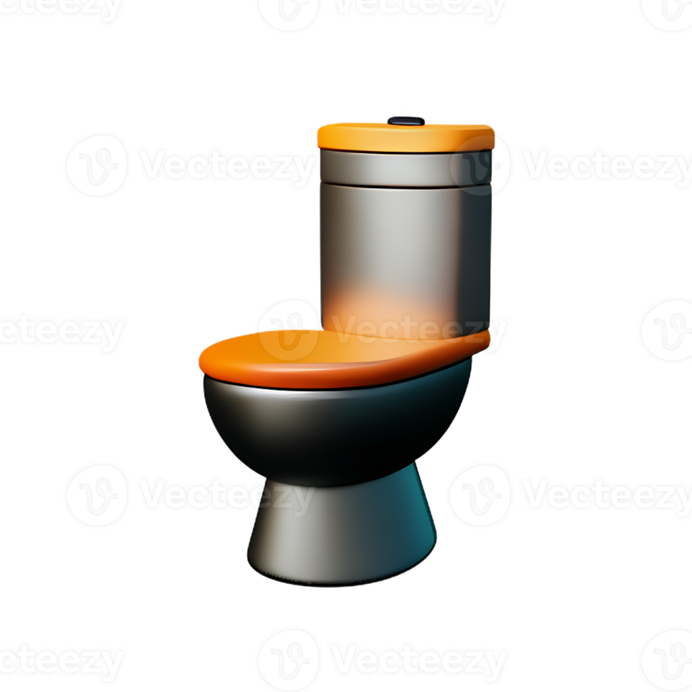 toilet seat 3d rendering icon illustration png