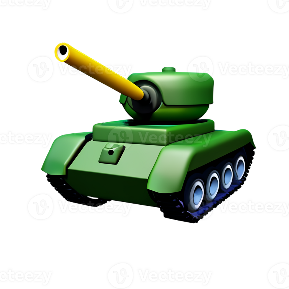 tank 3d rendering icon illustration png