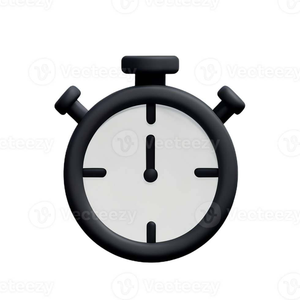 timer 3d rendering icon illustration png